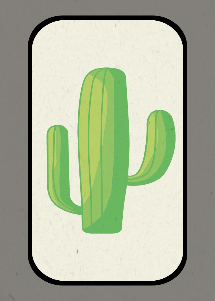 Cactus card back